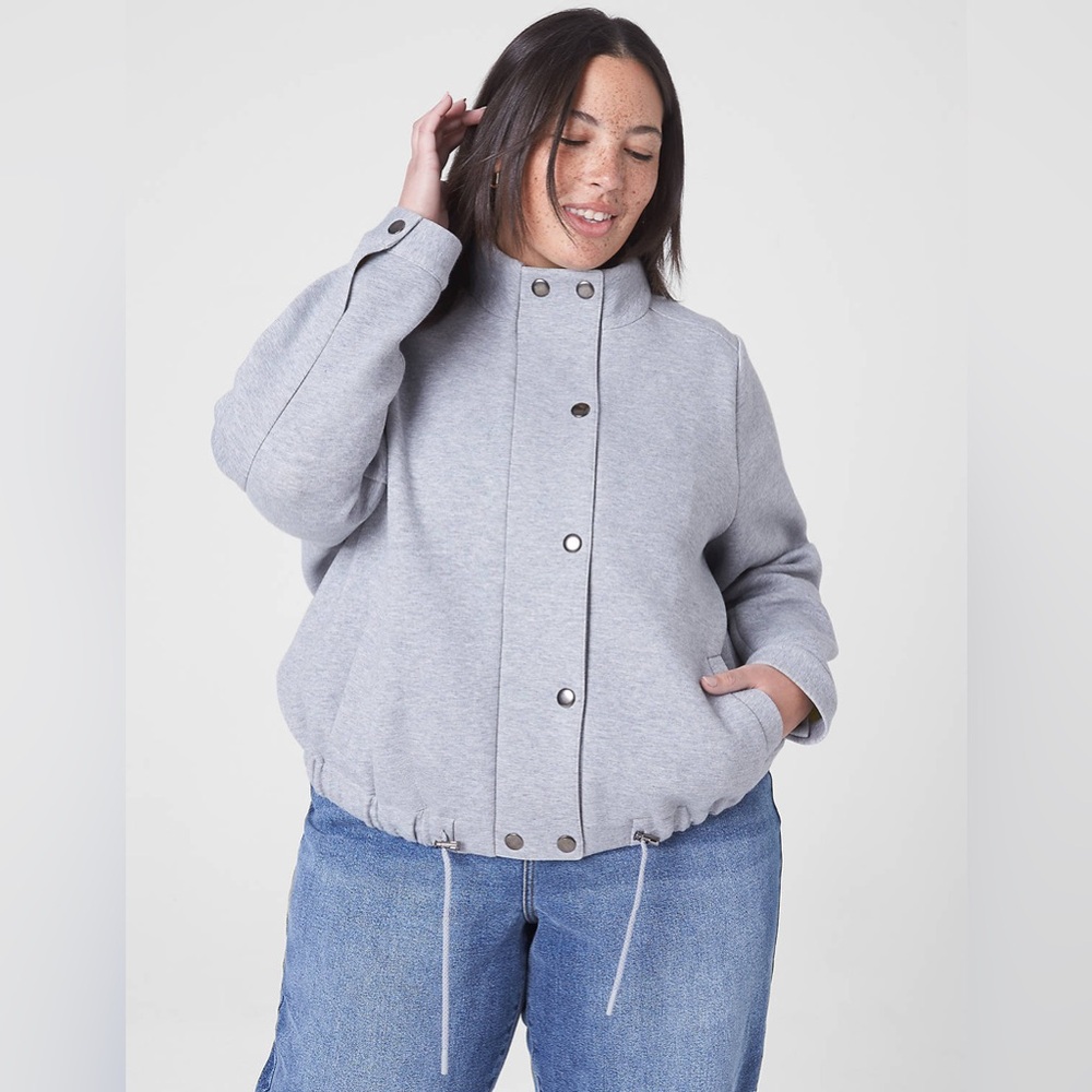Lane Bryant Double Side Scuba Short Jacket